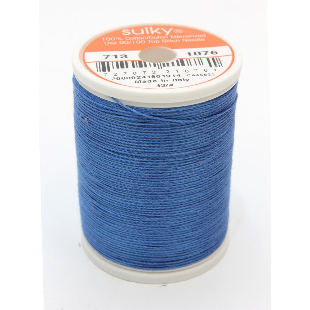 SULKY Cotton Solid Colour 12wt Thread 302m - Royal Blue