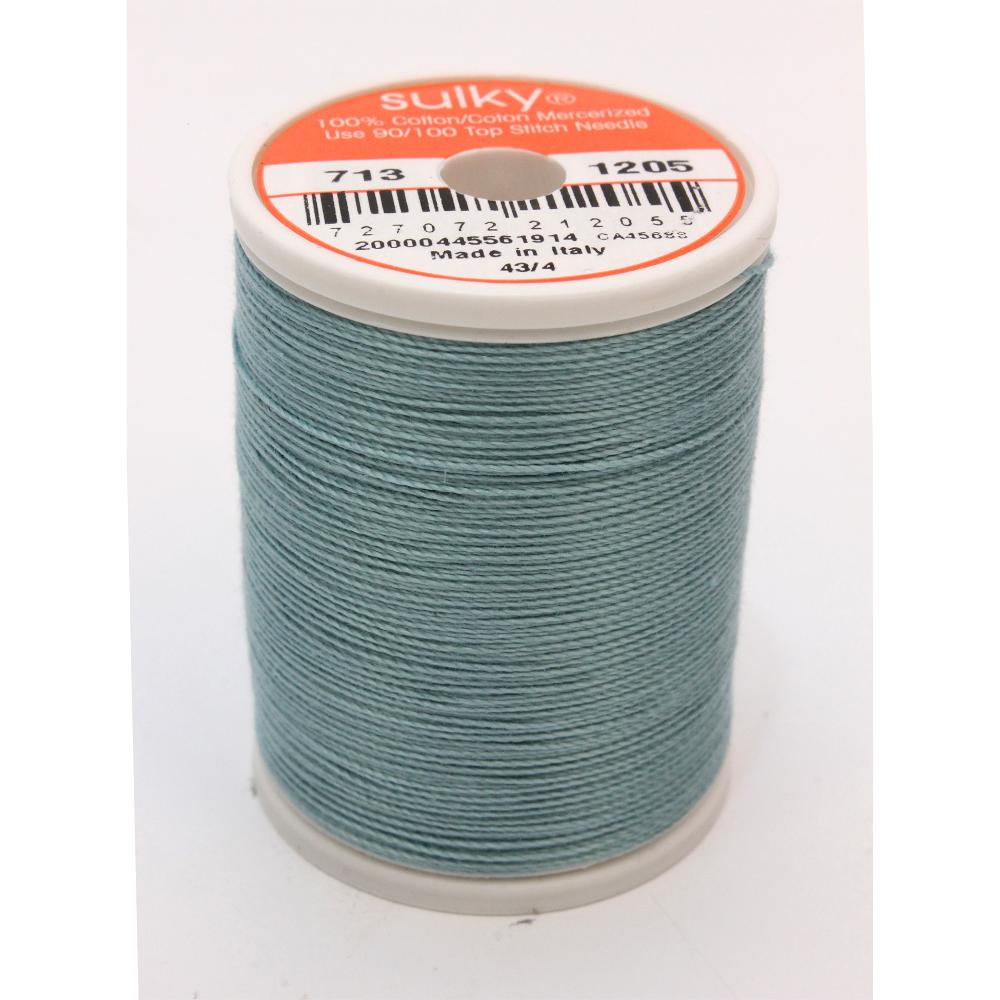 SULKY Cotton Solid Colour 12wt Thread 302m - Medium Jade