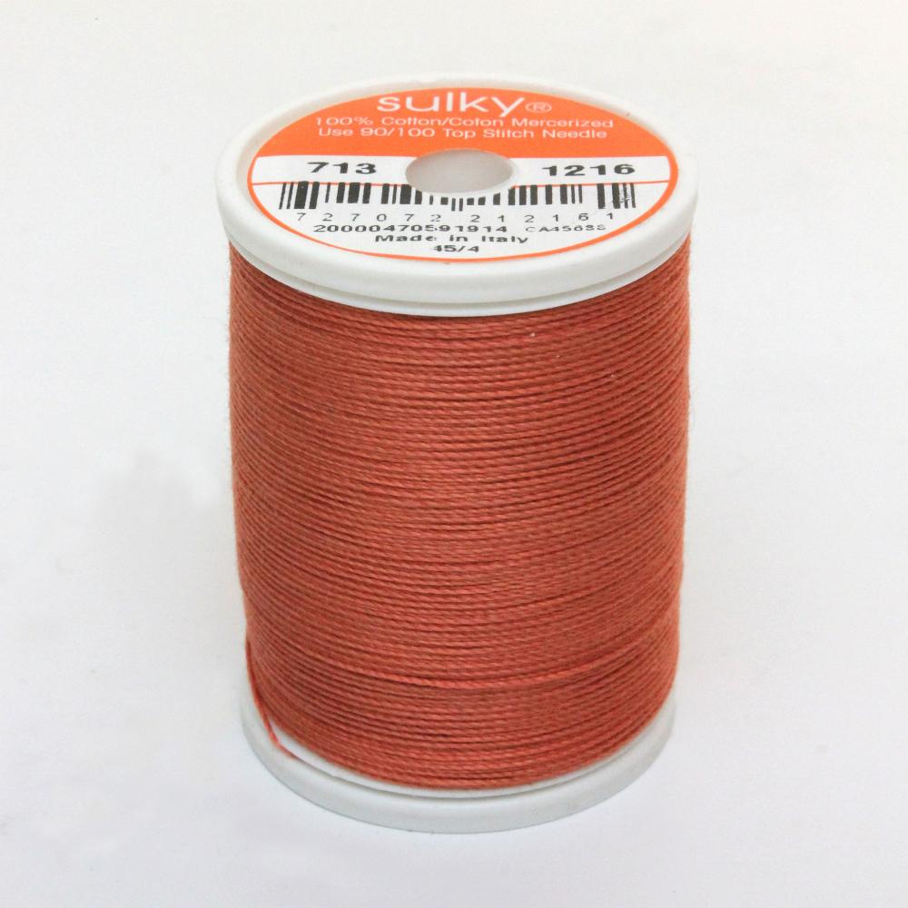 SULKY Cotton Solid Colour 12wt Thread 302m - Medium Maple
