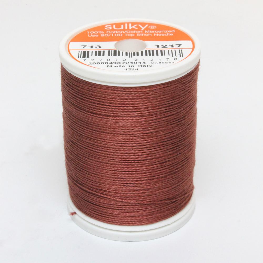 SULKY Cotton Solid Colour 12wt Thread 302m - Chestnut