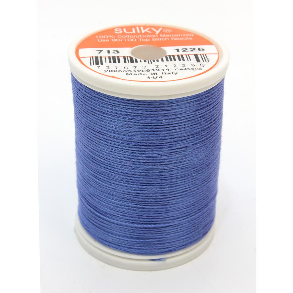 SULKY Cotton Solid Colour 12wt Thread 302m - Dark Periwinkle