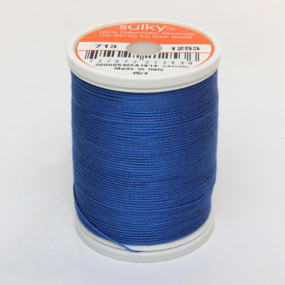 SULKY Cotton Solid Colour 12wt Thread 302m - Dark Sapphire