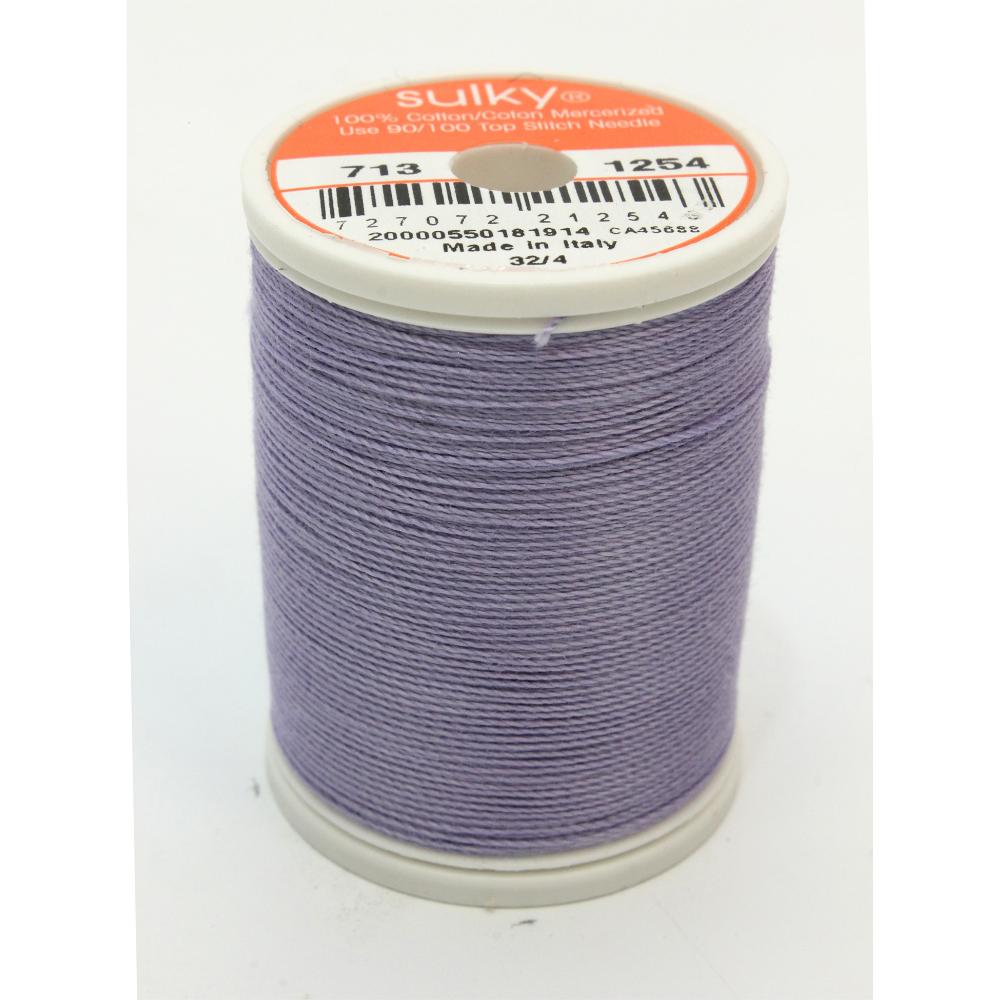 SULKY Cotton Solid Colour 12wt Thread 302m - Dusty Lavender