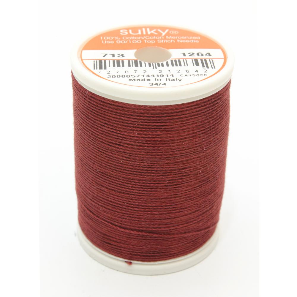 SULKY Cotton Solid Colour 12wt Thread 302m - Cognac