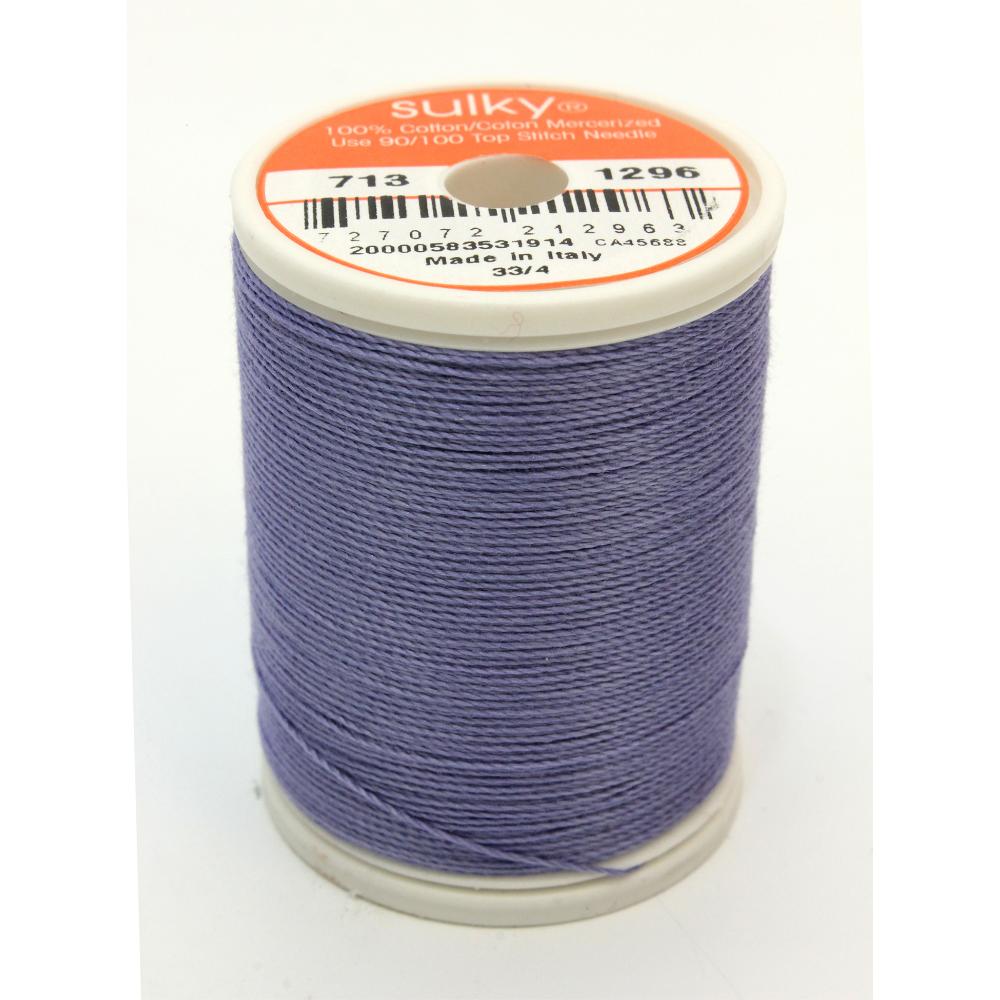 SULKY Cotton Solid Colour 12wt Thread 302m - Hyacinth