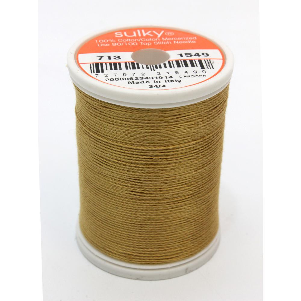 SULKY Cotton Solid Colour 12wt Thread 302m - Flax