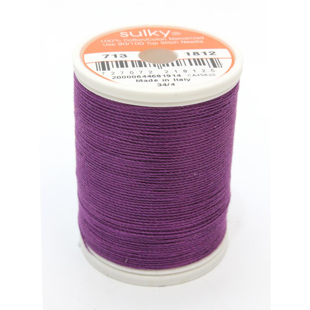 SULKY Cotton Solid Colour 12wt Thread 302m - Wildflower