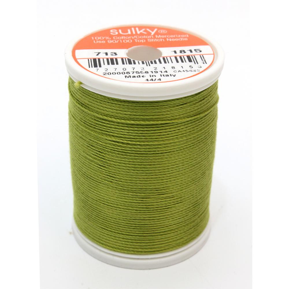 SULKY Cotton Solid Colour 12wt Thread 302m - Japanese Fern