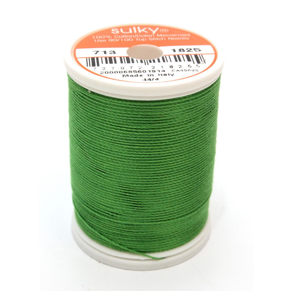 SULKY Cotton Solid Colour 12wt Thread 302m - Barnyard Grass