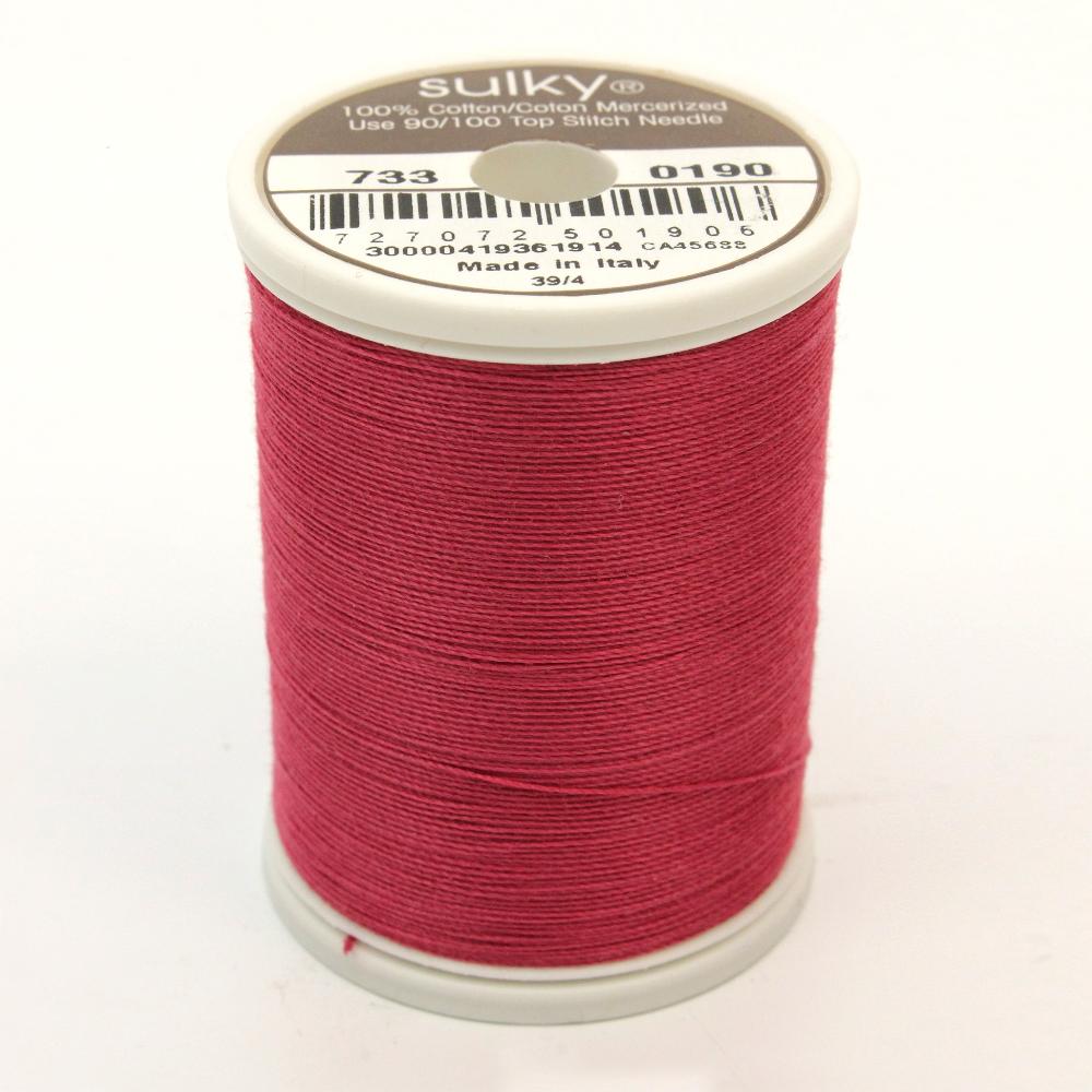 SULKY Cotton Solid Colour 30wt Thread 457m - June Berry