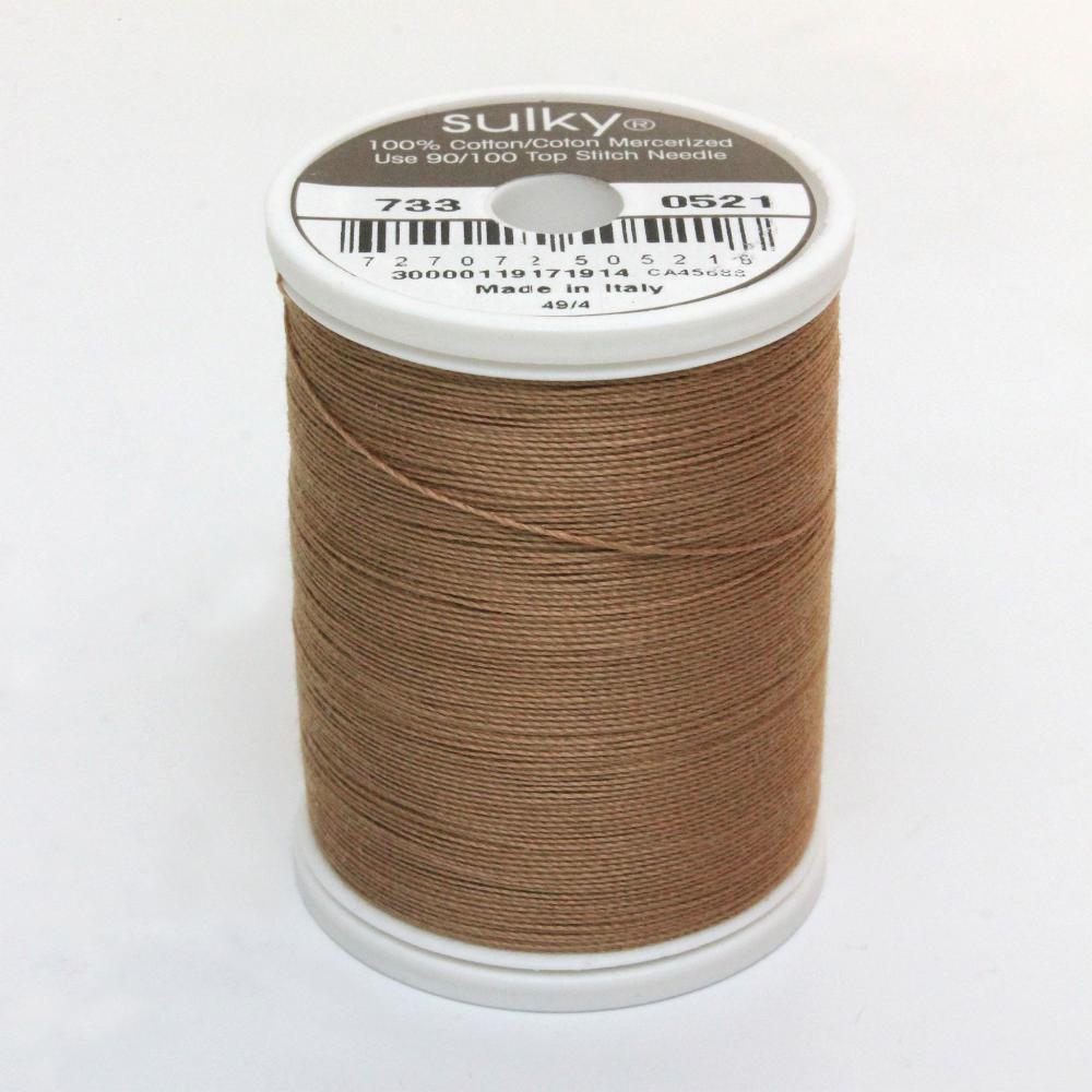 SULKY Cotton Solid Colour 30wt Thread 457m - Nutmeg
