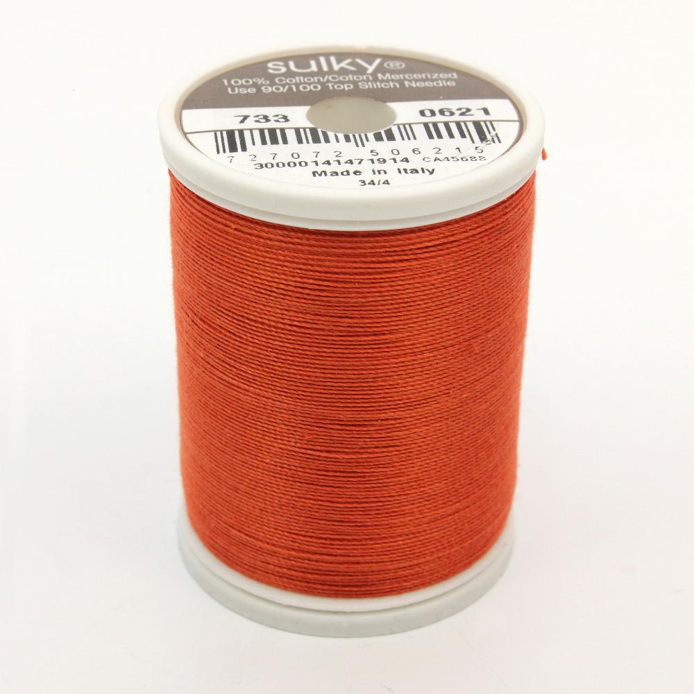 SULKY Cotton Solid Colour 30wt Thread 457m - Sunset