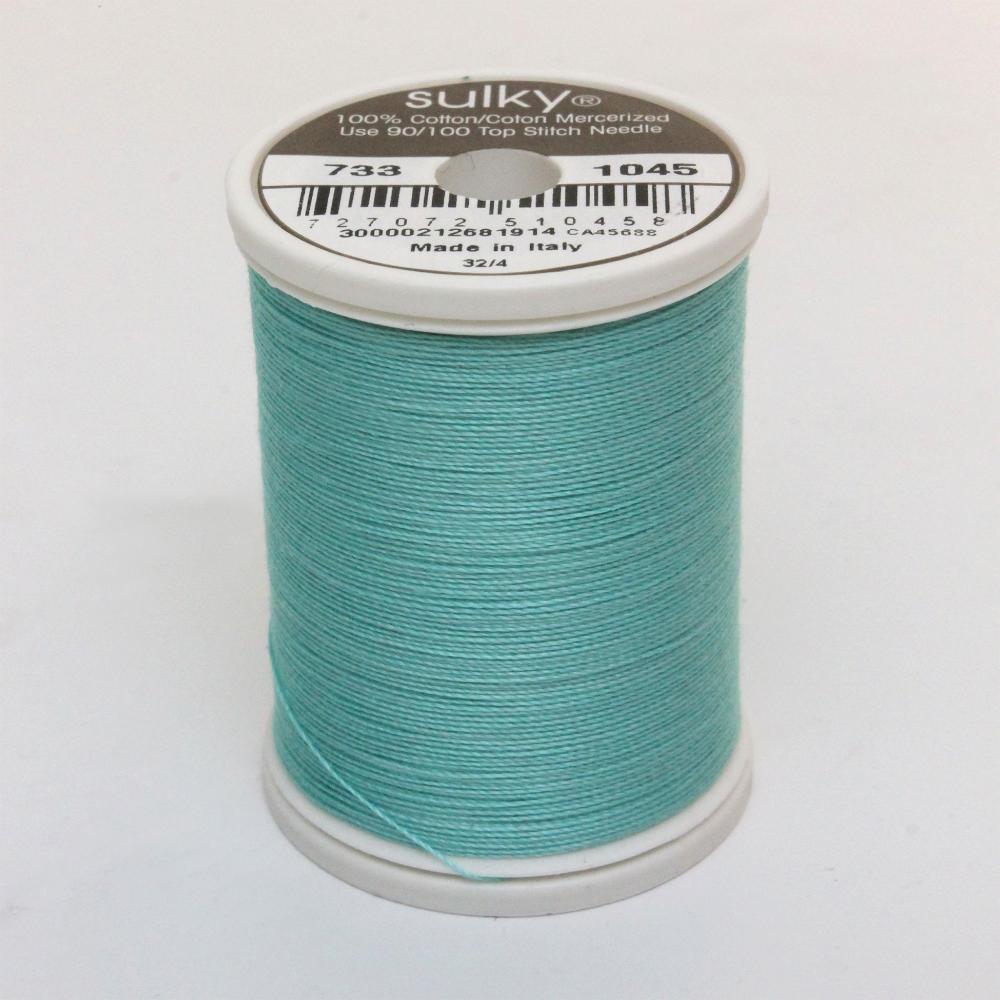 SULKY Cotton Solid Colour 30wt Thread 457m - Light Teal