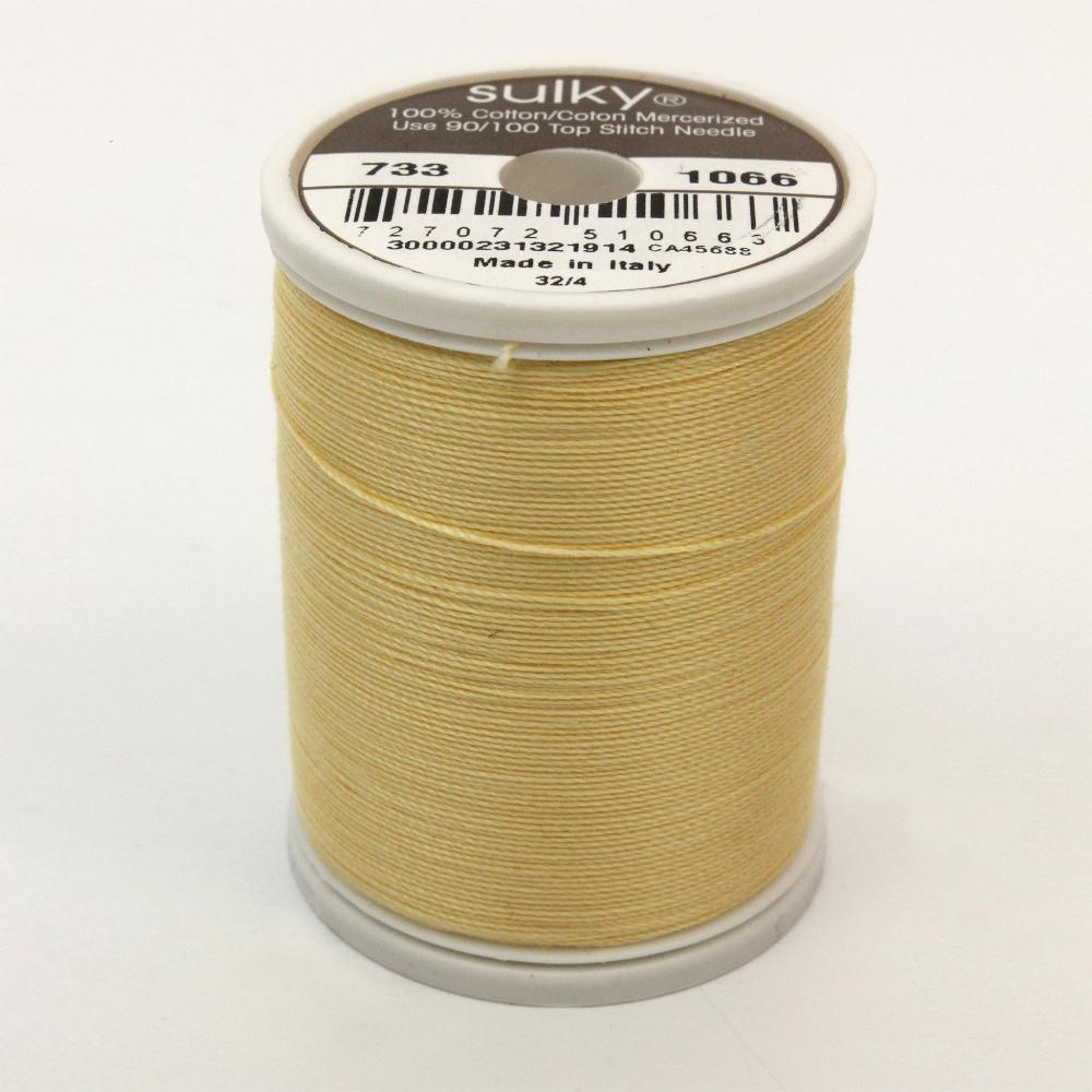 SULKY Cotton Solid Colour 30wt Thread 457m - Primrose