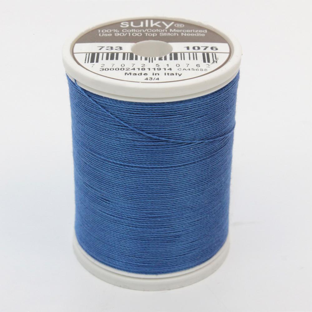 SULKY Cotton Solid Colour 30wt Thread 457m - Royal Blue