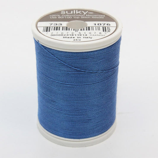 SULKY Cotton Solid Colour 30wt Thread 457m - Royal Blue