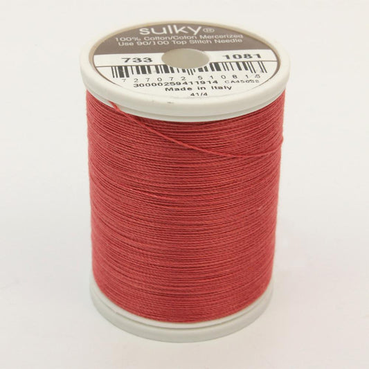 SULKY Cotton Solid Colour 30wt Thread 457m - Brick