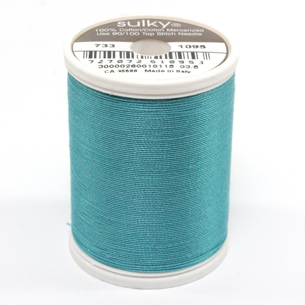 SULKY Cotton Solid Colour 30wt Thread 457m - Turquoise