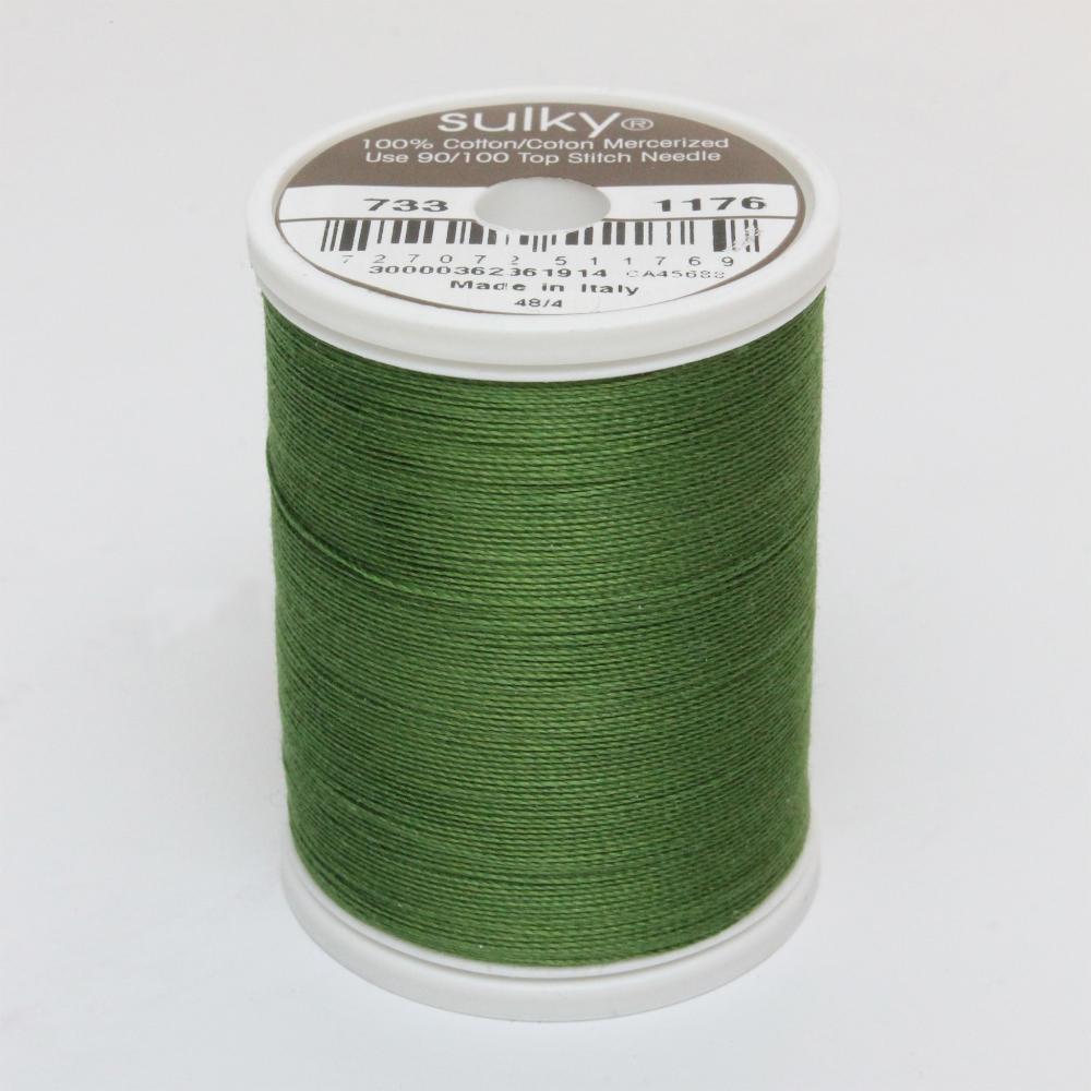 SULKY Cotton Solid Colour 30wt Thread 457m - Medium Dark Avocado