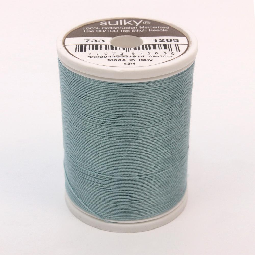 SULKY Cotton Solid Colour 30wt Thread 457m - Medium Jade