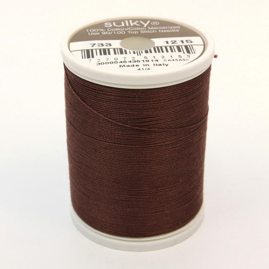 SULKY Cotton Solid Colour 30wt Thread 457m - Blackberry