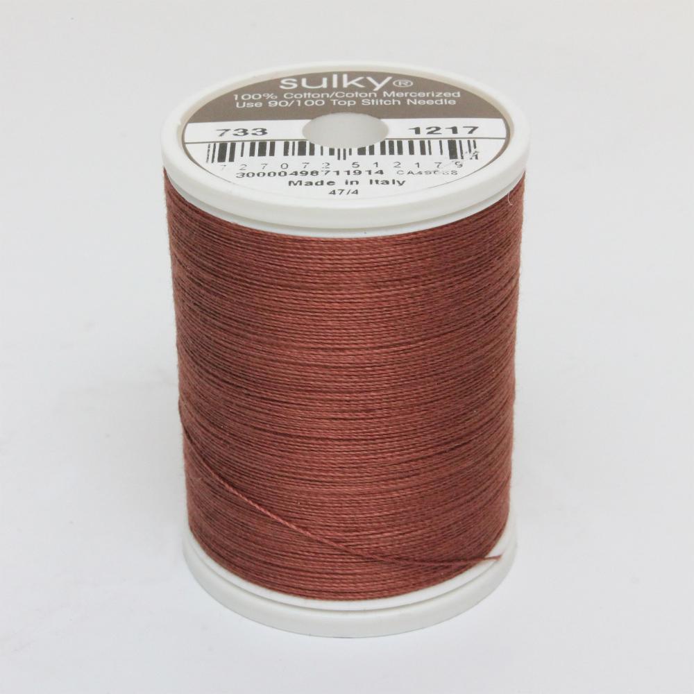 SULKY Cotton Solid Colour 30wt Thread 457m - Chestnut