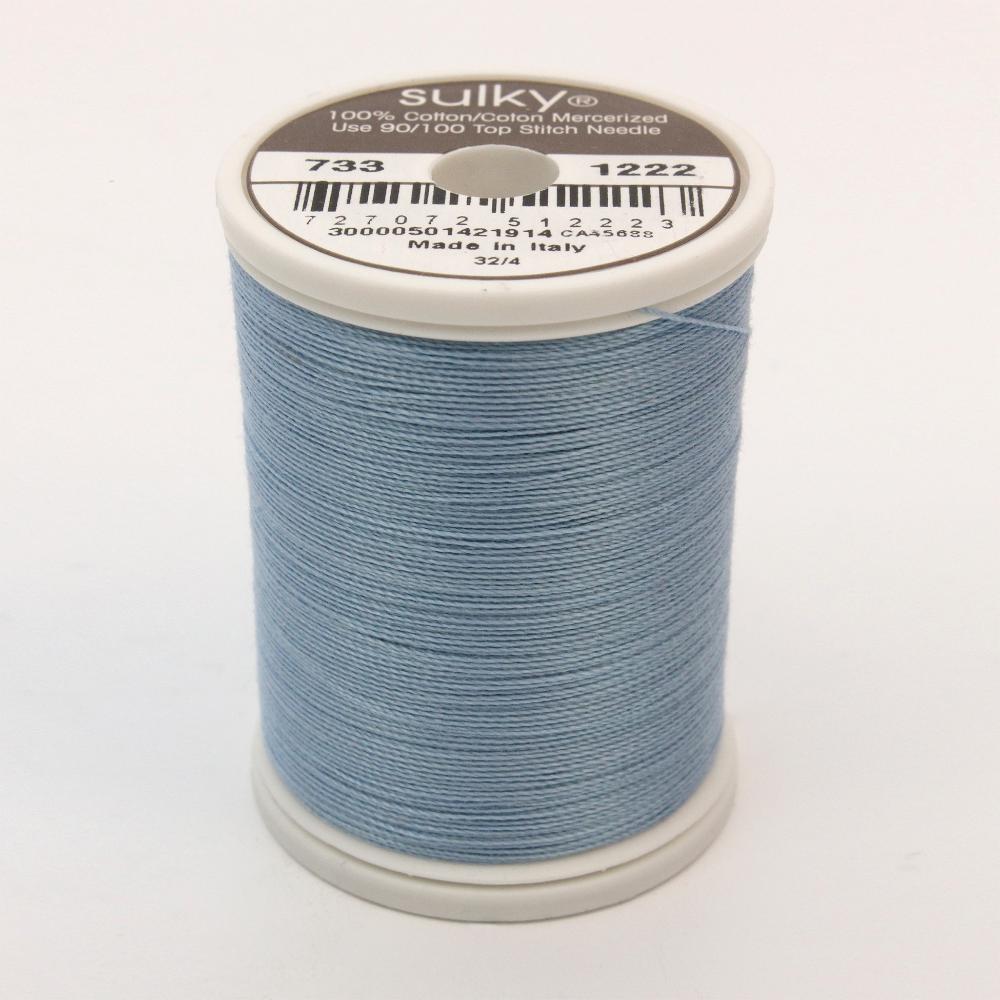 SULKY Cotton Solid Colour 30wt Thread 457m - Light Baby Blue