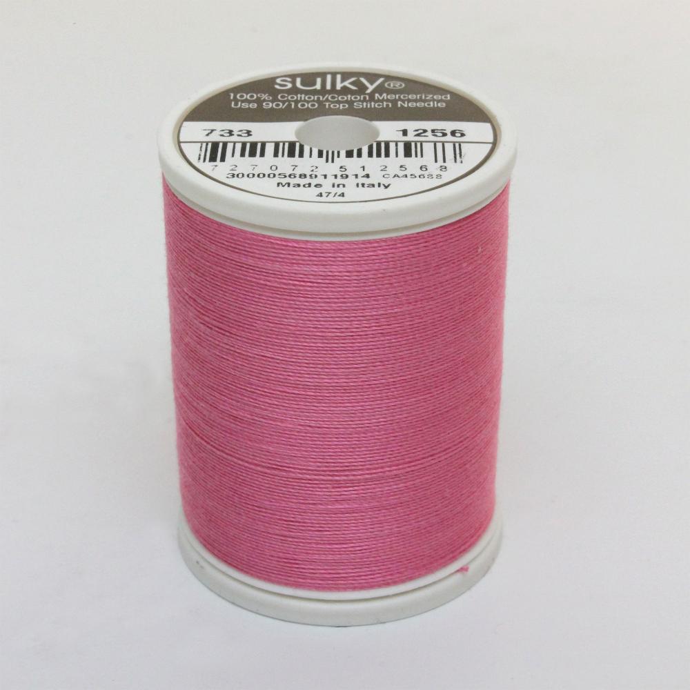 SULKY Cotton Solid Colour 30wt Thread 457m - Sweet Pink