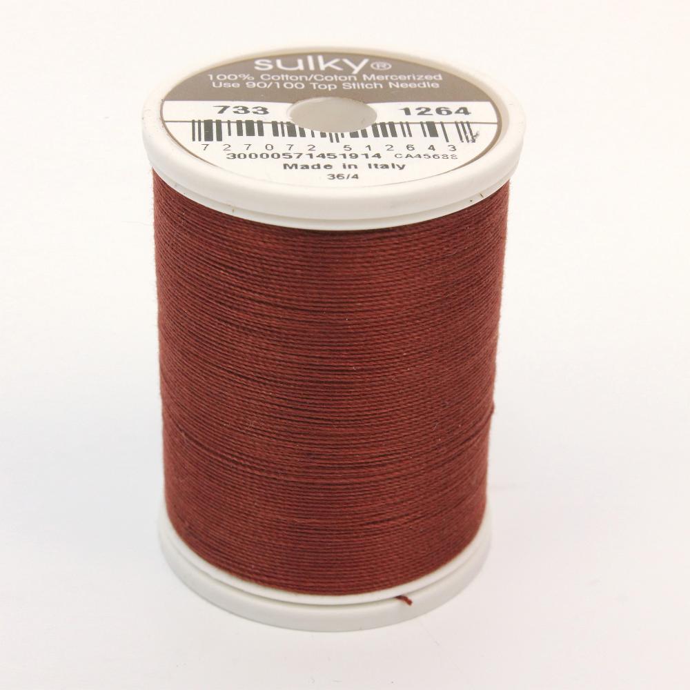 SULKY Cotton Solid Colour 30wt Thread 457m - Cognac