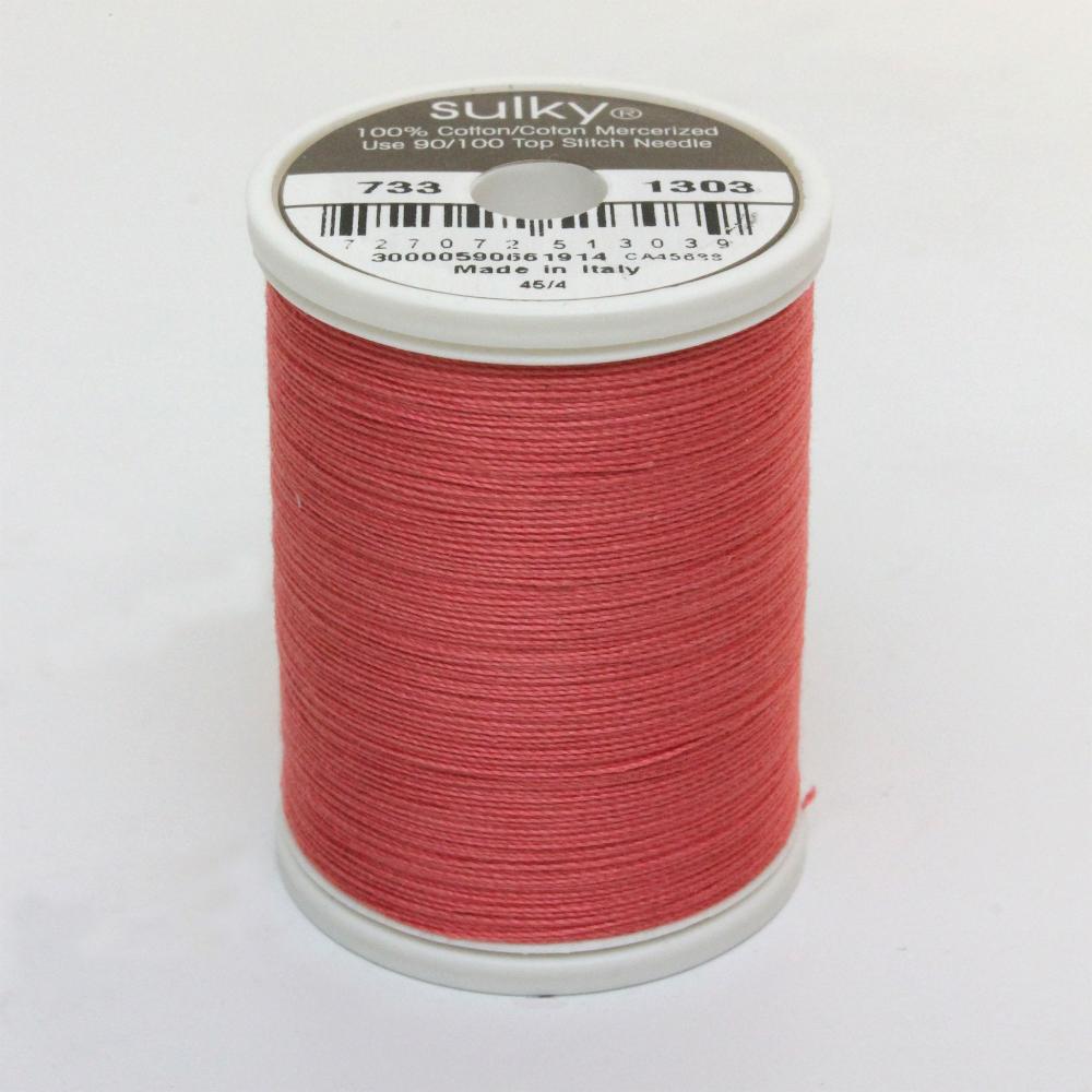 SULKY Cotton Solid Colour 30wt Thread 457m - Watermelon