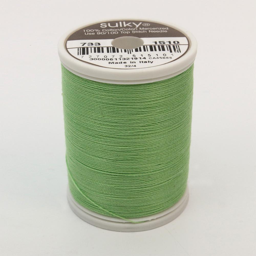 SULKY Cotton Solid Colour 30wt Thread 457m - Lime Green