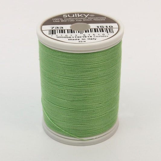 SULKY Cotton Solid Colour 30wt Thread 457m - Lime Green