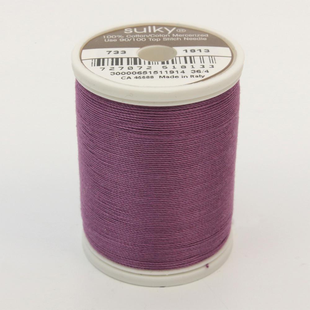 SULKY Cotton Solid Colour 30wt Thread 457m - Plum Wine