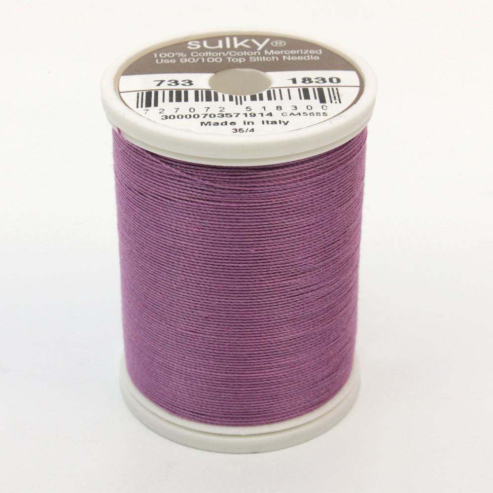 SULKY Cotton Solid Colour 30wt Thread 457m - Lilac