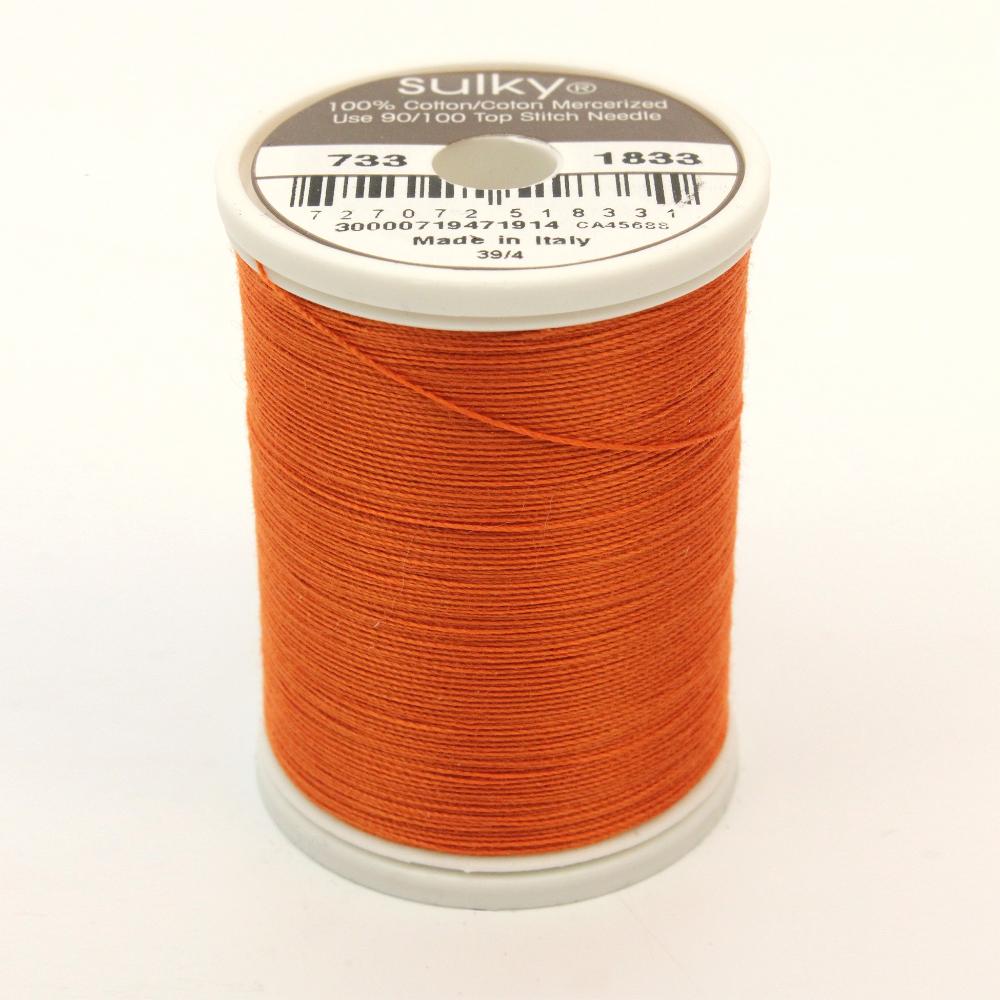 SULKY Cotton Solid Colour 30wt Thread 457m - Pumpkin Pie