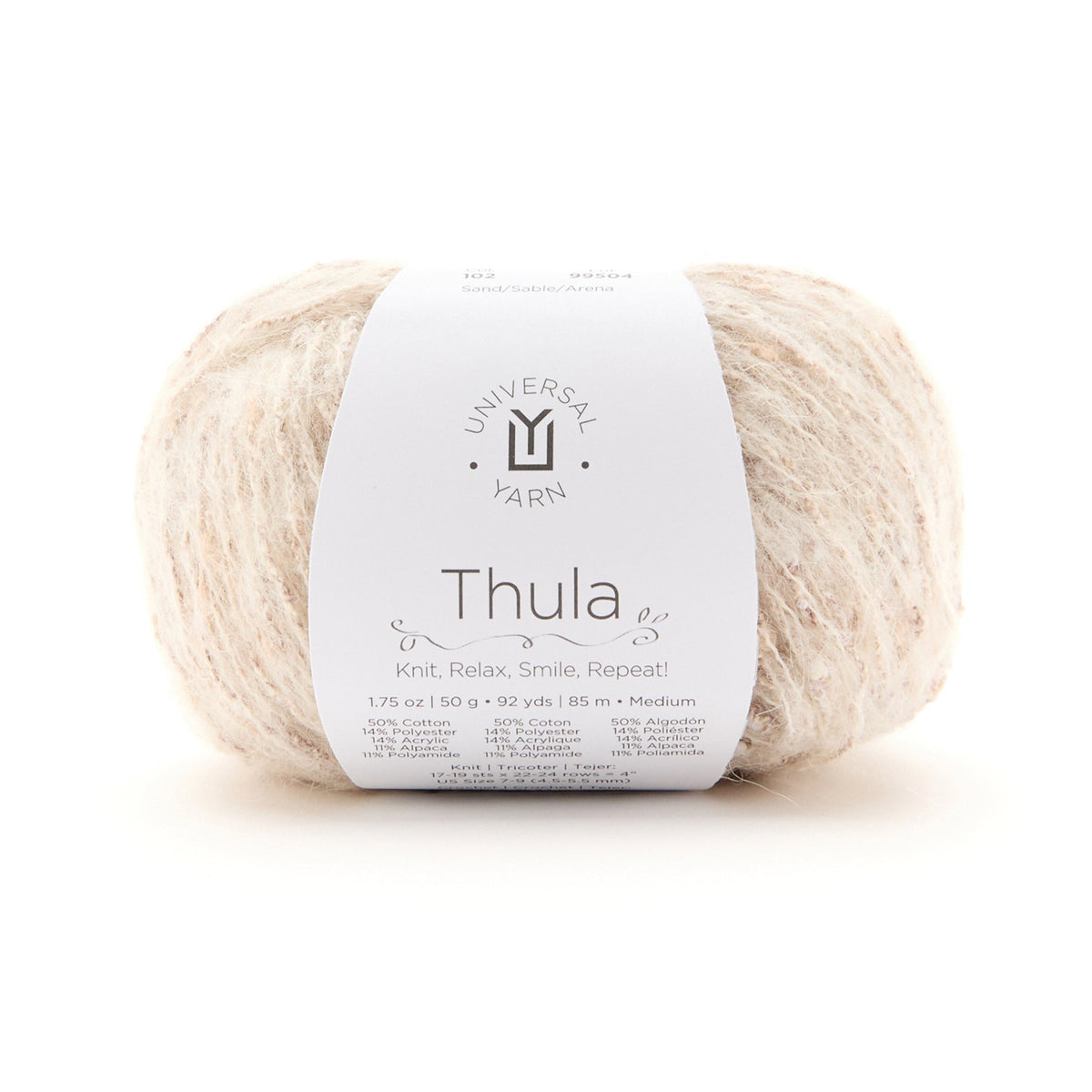 UNIVERSAL Thula #1805 Yarn - 50g - Medium Weight 4 - 85m (92yds) - Sand