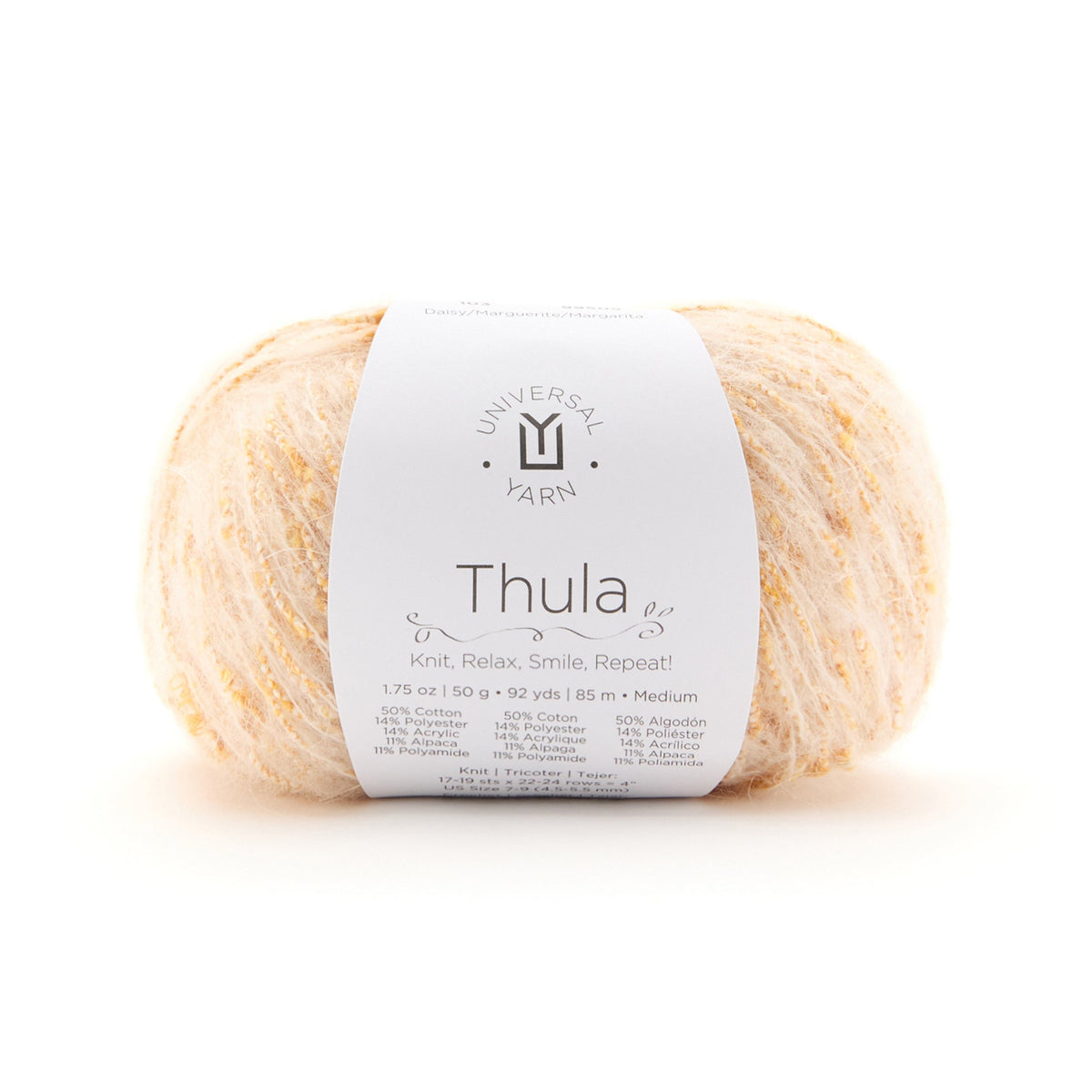 UNIVERSAL Thula #1805 Yarn - 50g - Medium Weight 4 - 85m (92yds) - Daisy