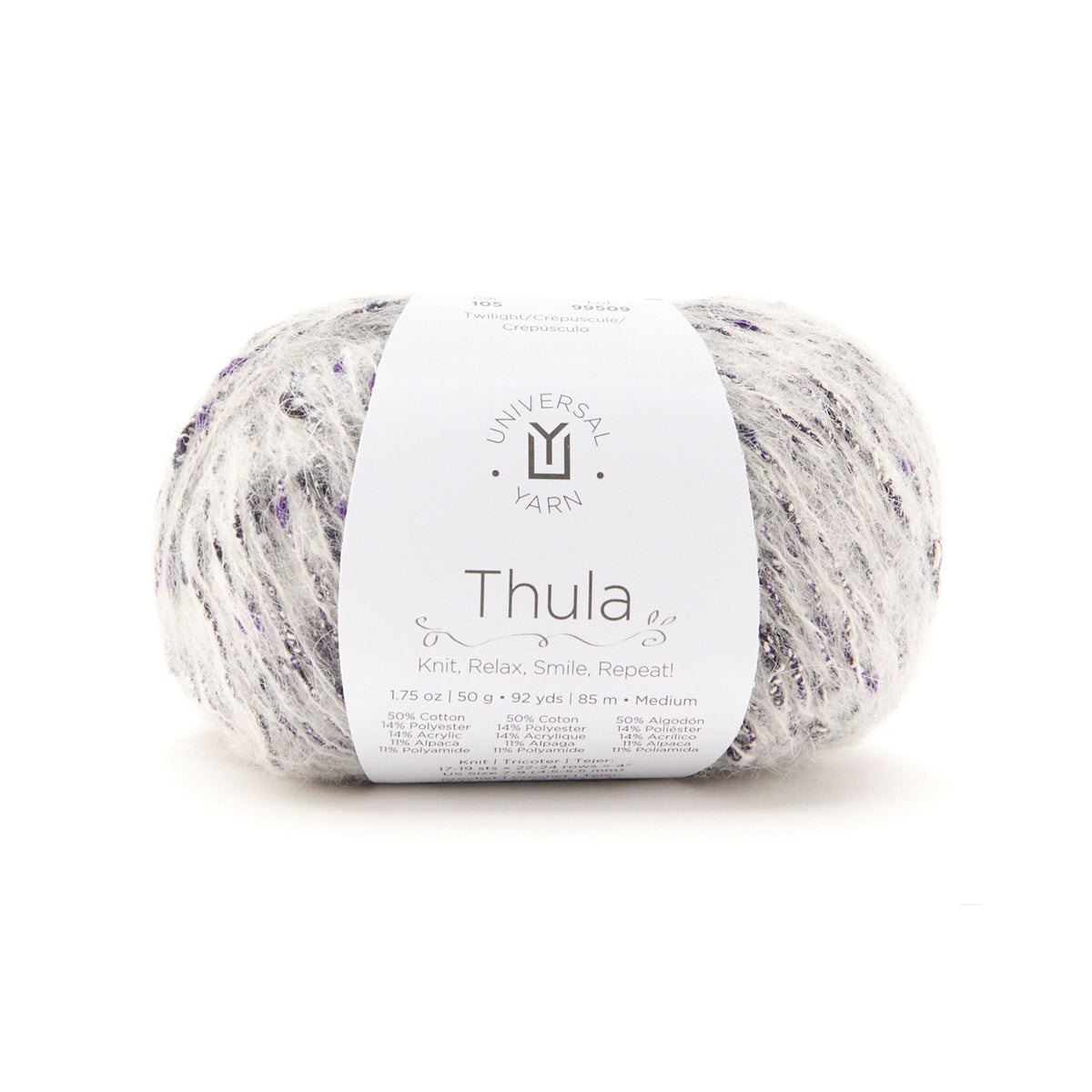 UNIVERSAL Thula #1805 Yarn - 50g - Medium Weight 4 - 85m (92yds) - Twilight