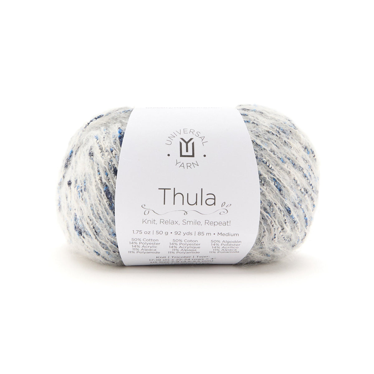 UNIVERSAL Thula #1805 Yarn - 50g - Medium Weight 4 - 85m (92yds) - Blueberry