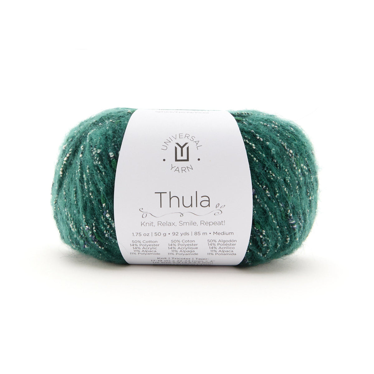 UNIVERSAL Thula #1805 Yarn - 50g - Medium Weight 4 - 85m (92yds) - Spruce