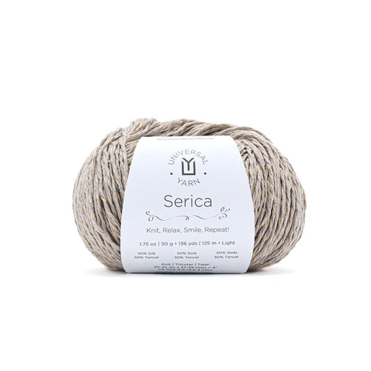 UNIVERSAL Serica #1898 Yarn - 50g - Light 3 - 125m (136yds) - Brunneis