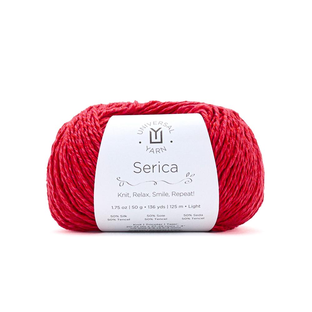 UNIVERSAL Serica #1898 Yarn - 50g - Light 3 - 125m (136yds) - Rubrum