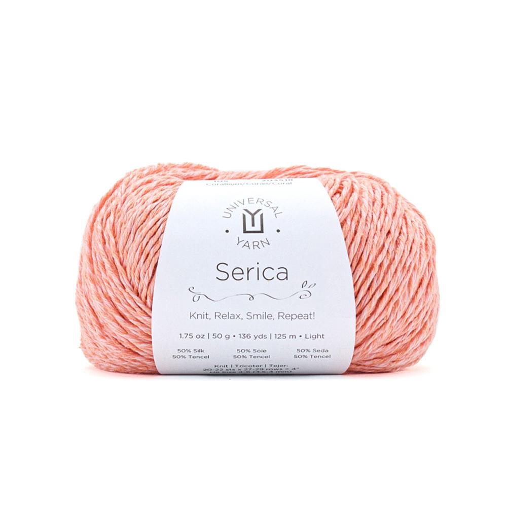 UNIVERSAL Serica #1898 Yarn - 50g - Light 3 - 125m (136yds) - Corallium
