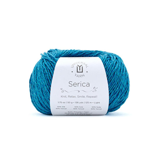 UNIVERSAL Serica #1898 Yarn - 50g - Light 3 - 125m (136yds) - Caerulus