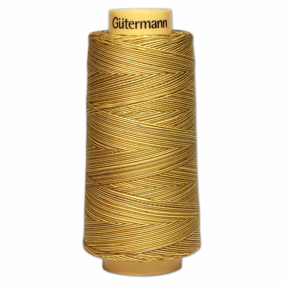 GÜTERMANN Variegated Cotton 50wt Thread 3000 m - Butternut