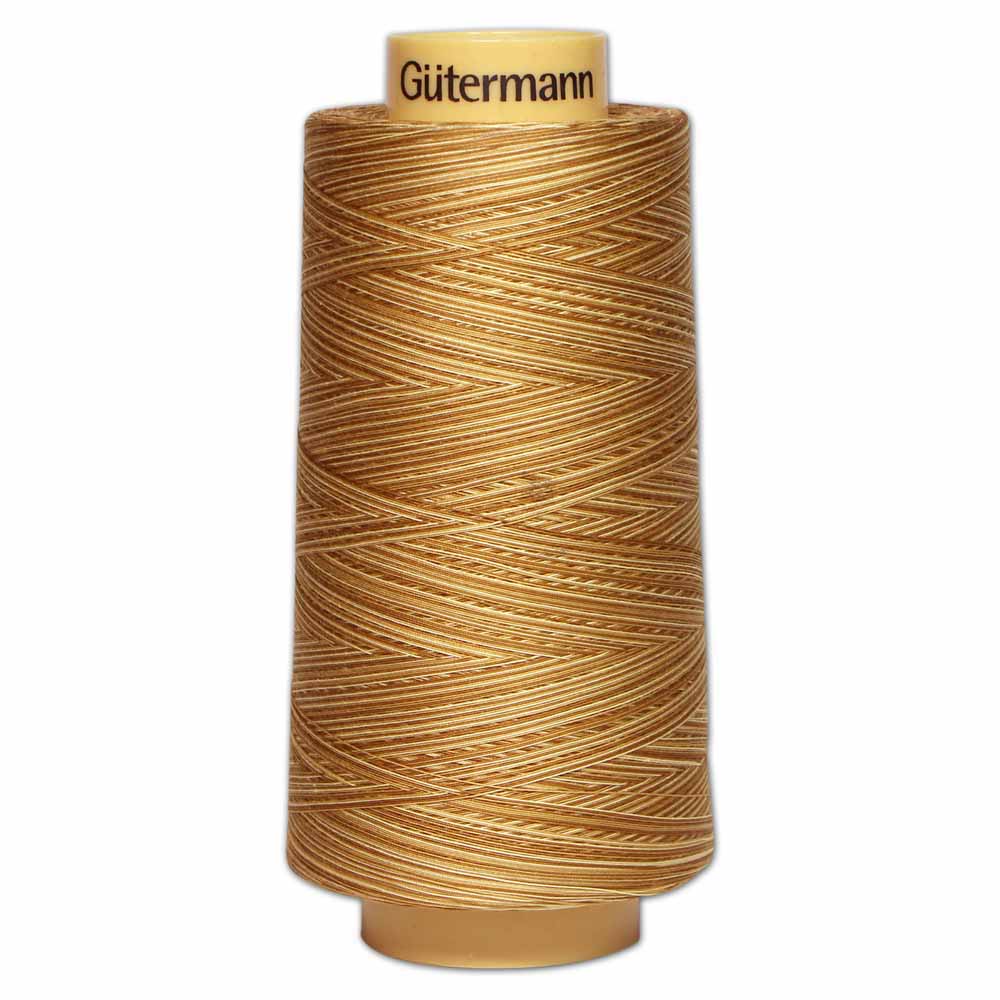 GÜTERMANN Variegated Cotton 50wt Thread 3000 m - Coffee & Cream