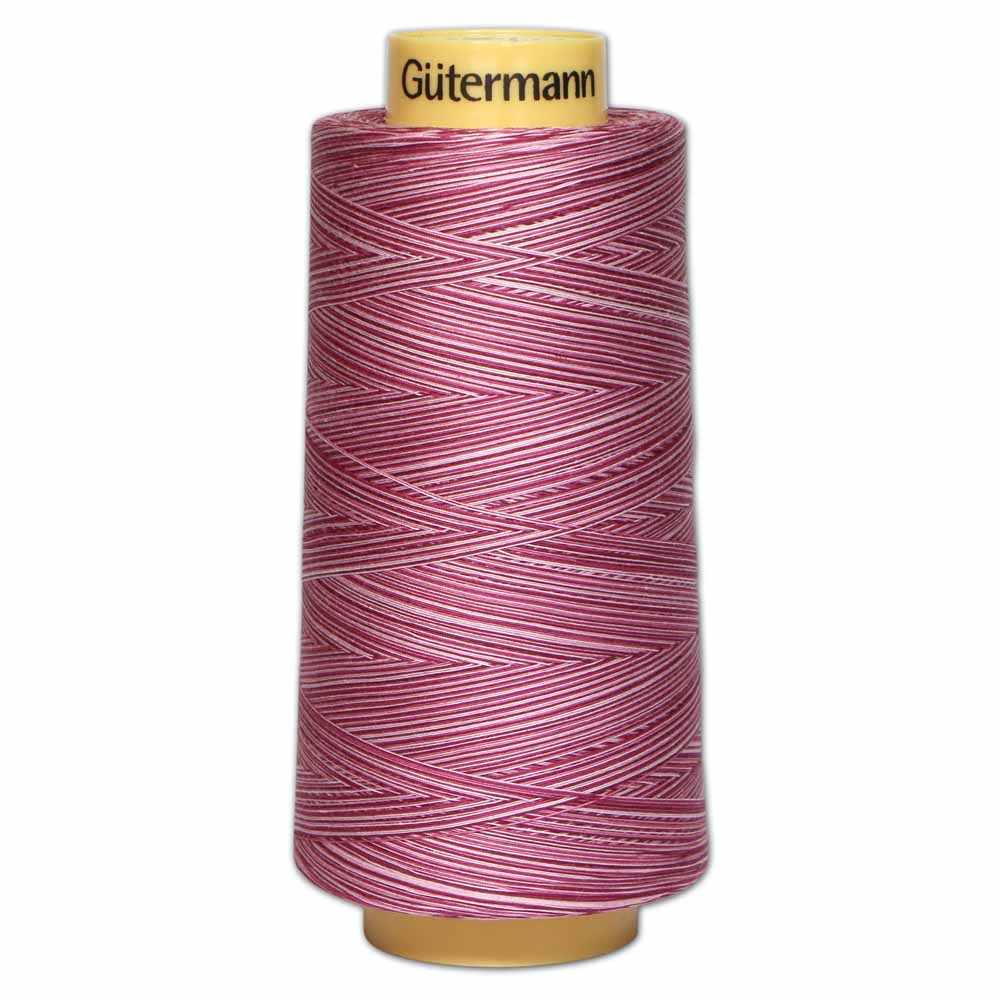 GÜTERMANN Variegated Cotton 50wt Thread 3000 m - Plum Berry