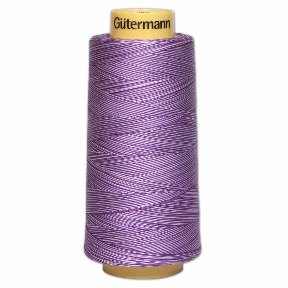 GÜTERMANN Variegated Cotton 50wt Thread 3000 m - Purple Passion