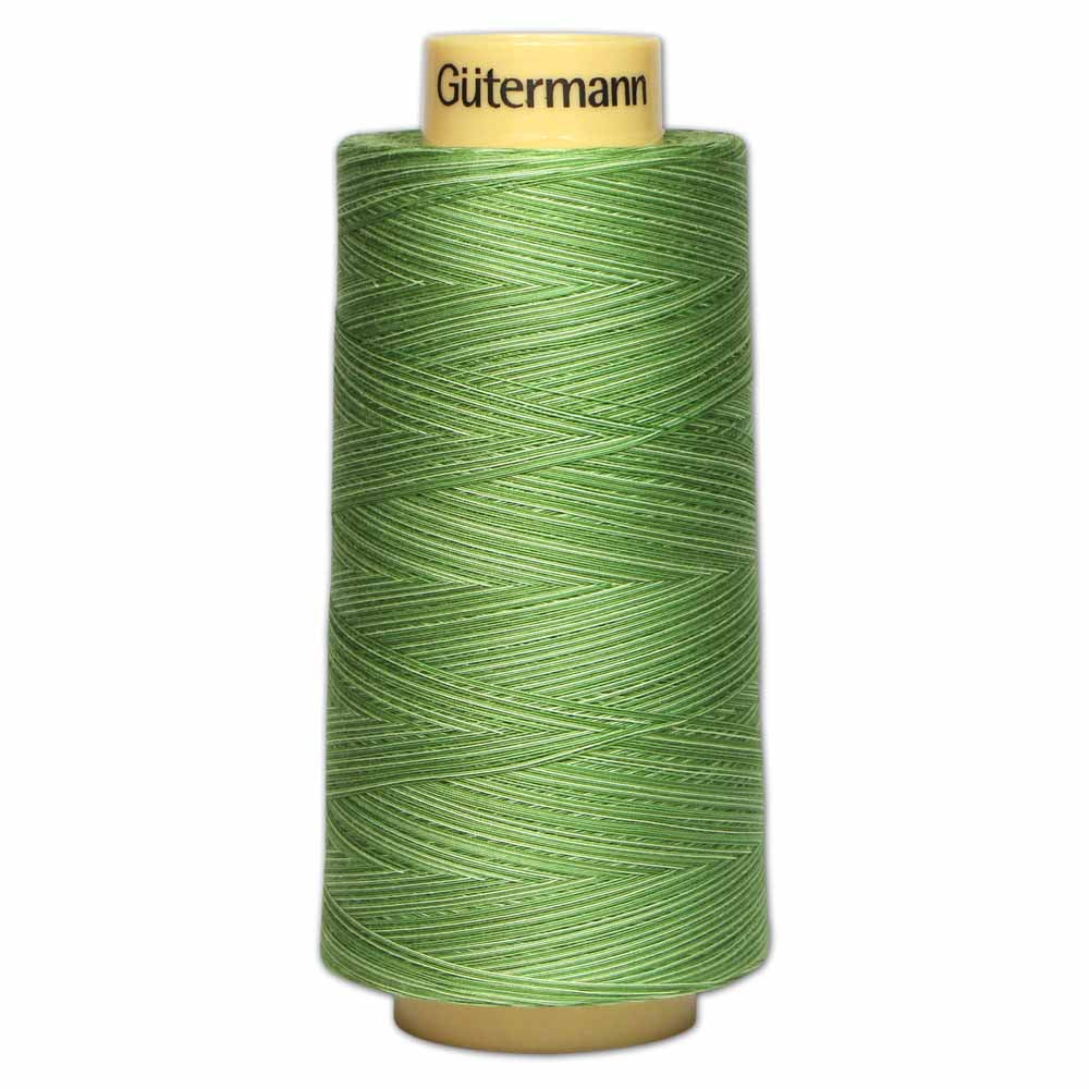 GÜTERMANN Variegated Cotton 50wt Thread 3000 m - Foliage Green