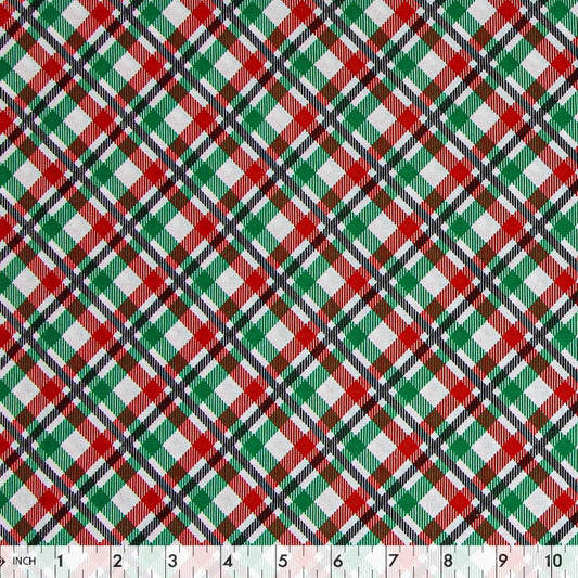 FABRIC CREATIONS Cotton Fabric Bolt 107 cm x 7.3 m (42 in. x 8 yd) - Holiday Plaid 1
